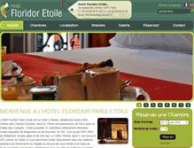 Tablet Screenshot of hotel-floridor-paris-etoile.com